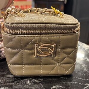 bebe Kamala Quilted Olive Green Bag